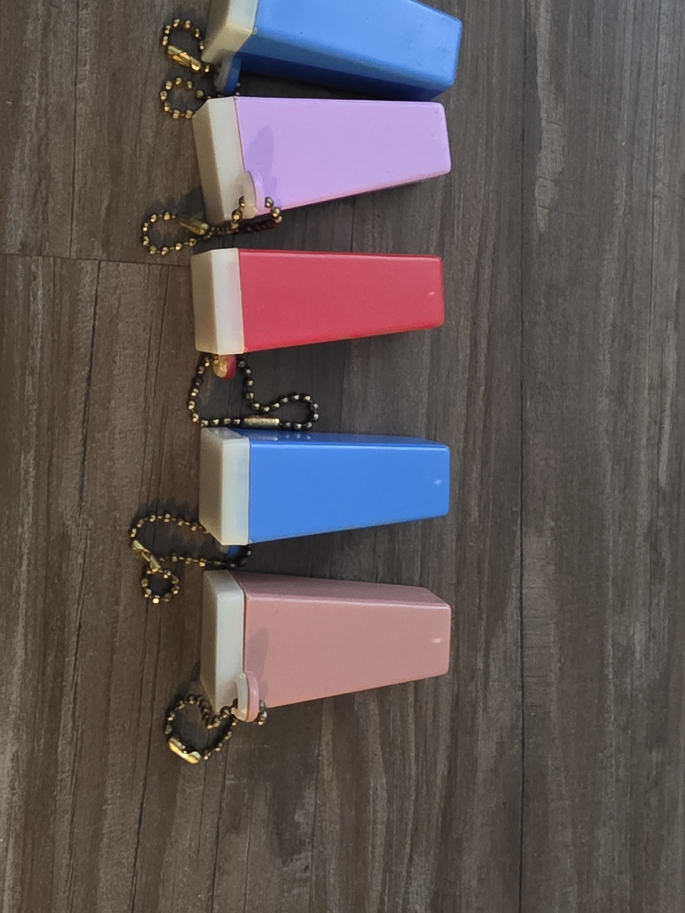 Vintage Retro Photo Keychains Set Of 5 Pastel/Bright Custom Blanks